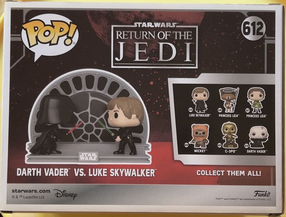 Funko Pop - Star Wars Darth Vader Vs. Luke 612