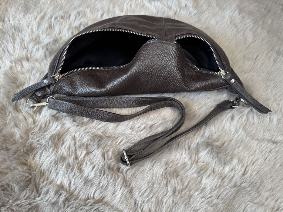 Nerka czekolada skóra naturalna Włoska - nowa