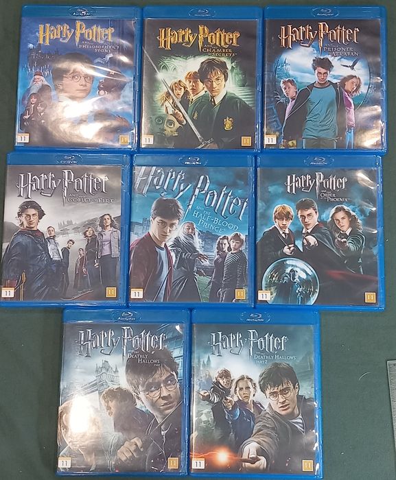 8 x film Harry Potter blu-ray