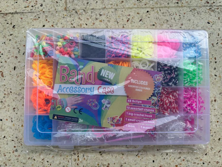 Mala Kit de Fazer Pulseiras - Novo!