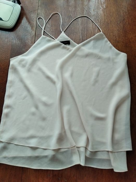 Oversize майка на бретельки