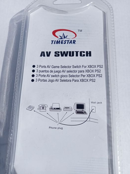 3x RCA Chinch Rozgałęźnik Splitter Adapter + Kabel