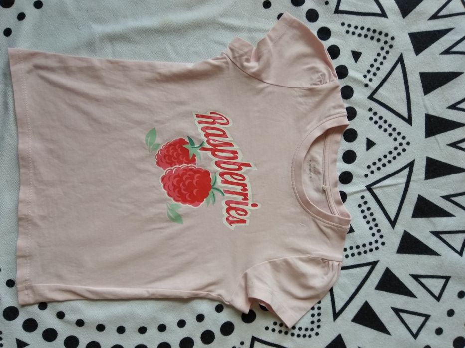 T-shirt różowy maliny Raspberries 116 Name it