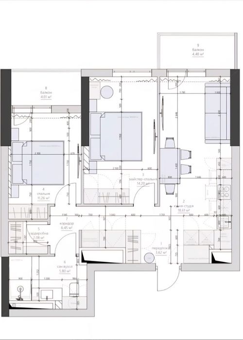 2-кімнатна квартира за адресою Куликове поле пл. (площа 67 м²) - Atlanta.ua - фото 23