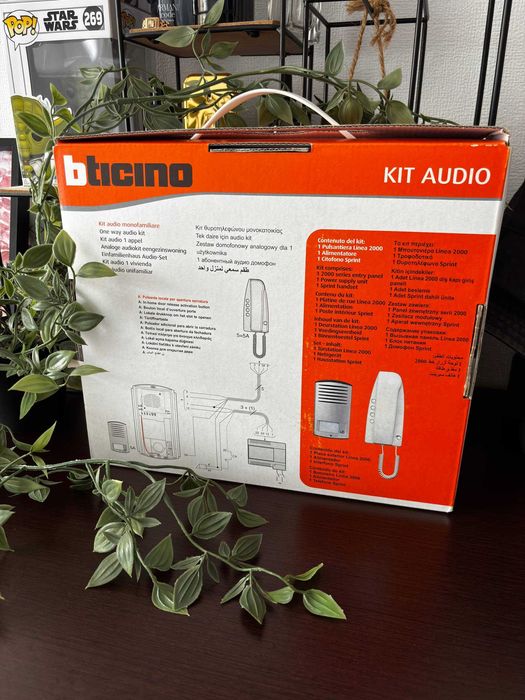 Bticino Linea 2000 1 domofon i panel zewnetrzny nowy!