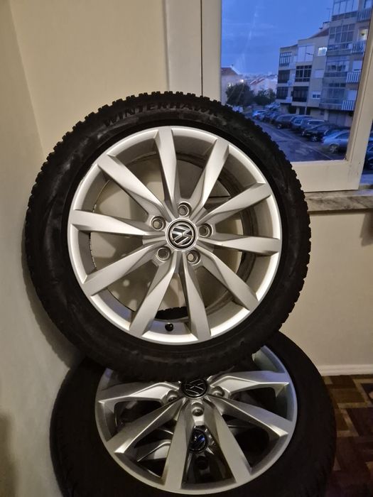 4x Pneus + jantes vw golf tamanho 205/50 R17 NOVOS