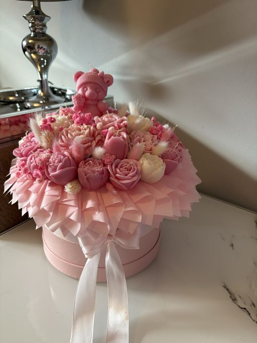 Flower box świece sojowe