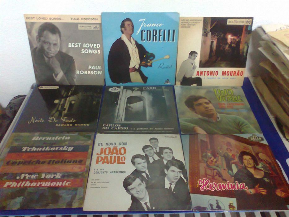 Discos de vinil antigos