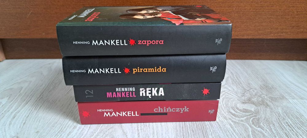 4x Henning Mankell Ręka + Chińczyk + Piramida + Zapora  BDB