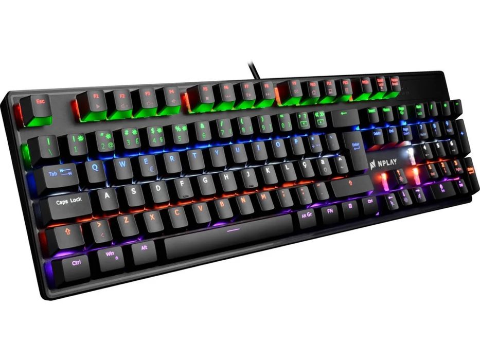 Teclado Gaming NPLAY Conquer 2.0 (Mecânico - Português - Preto)