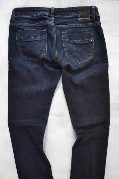 granatowe proste jeansy Cross jeans M 38 skinny jeans