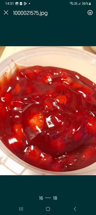Джем с кусочками вишни начинка вишневая с целой ягодой без косточки