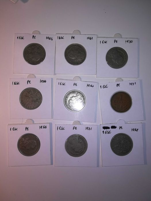 Moedas 1 Escudo Portugal