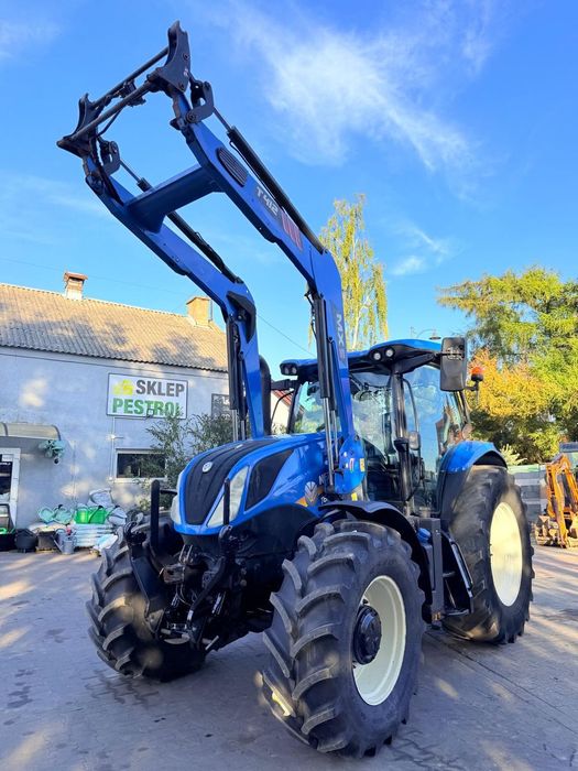 New Holland T6.155  z ładowaczem czołowym MXT412, przedniTUZ, miękka oś i kabina,5100 mtg,
