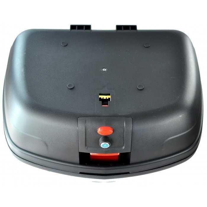 Mala grande Top Case 2 capacetes cinza mota Bagageira moto