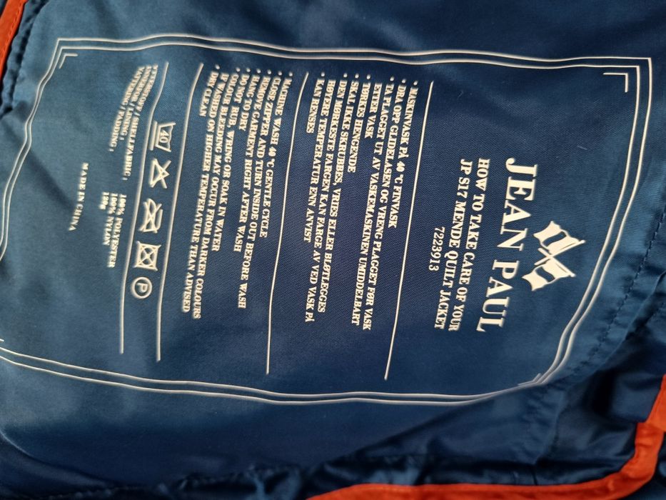 Kurtka męska Jean Paul XL wiatrówka pikowana ciepła lekka elegancka