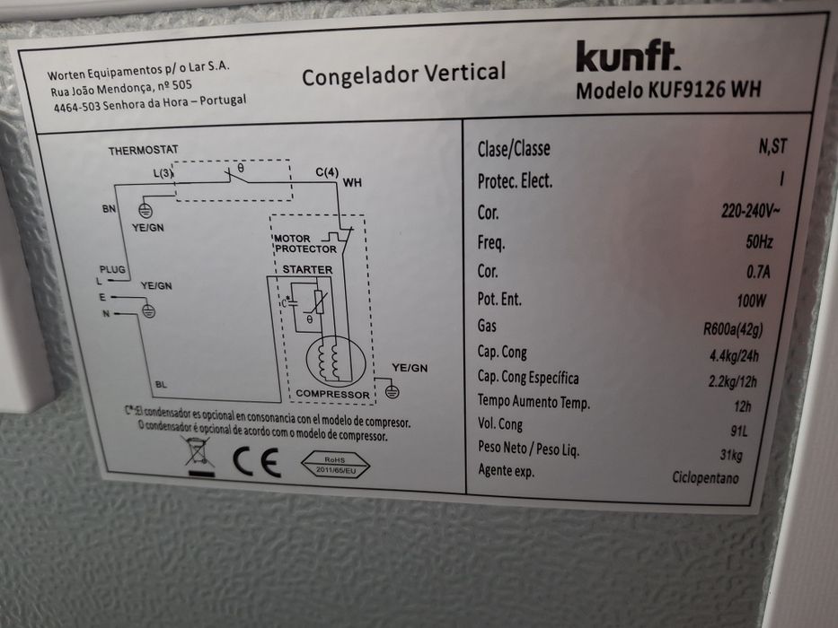 Arca Congeladora Kunft