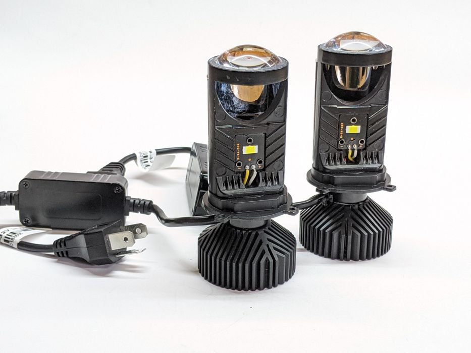 BI-LED линзы Y6 H4 50/80W 12-24V 5000K 8000 Lm. Гарантія пів року