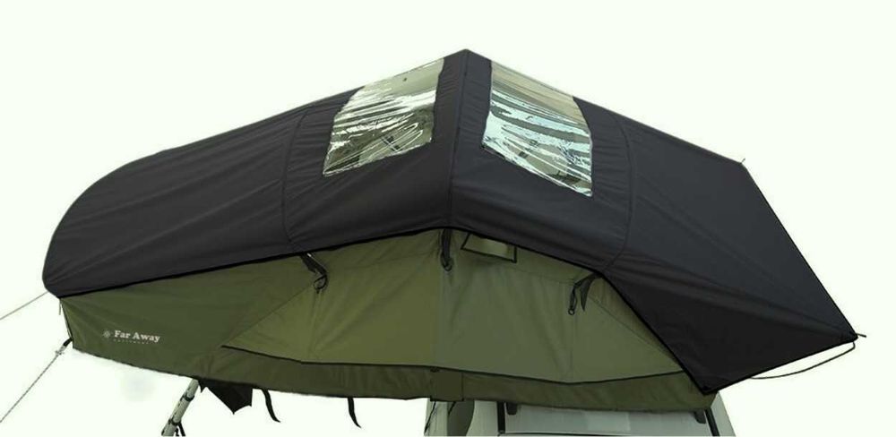 Namiot dachowy Far Away Equipment - Mont Blanc 140 zielony 3 osobowy - SMART Windows