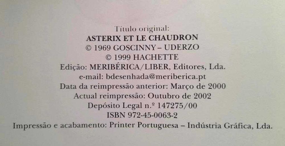 Astérix e o Caldeirão (Ed. 2002)