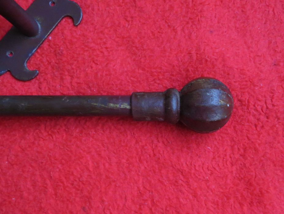 Varão rustico, ferro maciço, Azul, completo com 1,85 Me com 11 argolas