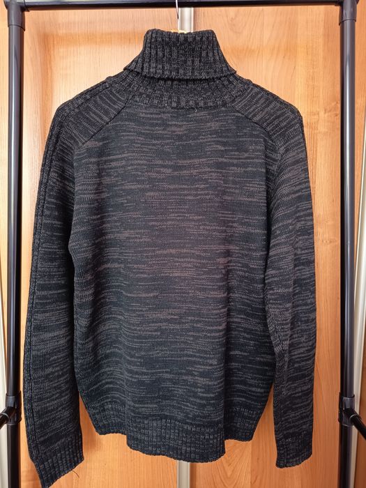 Golf sweter męski ciepły gruby