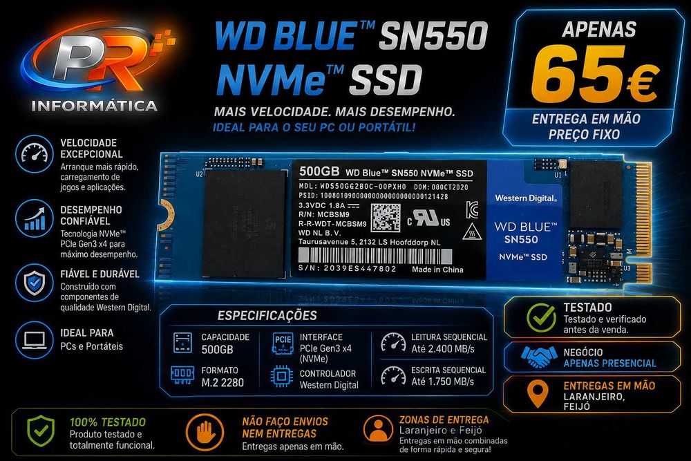 SSD  M.E nvme  WD Blue 500GB