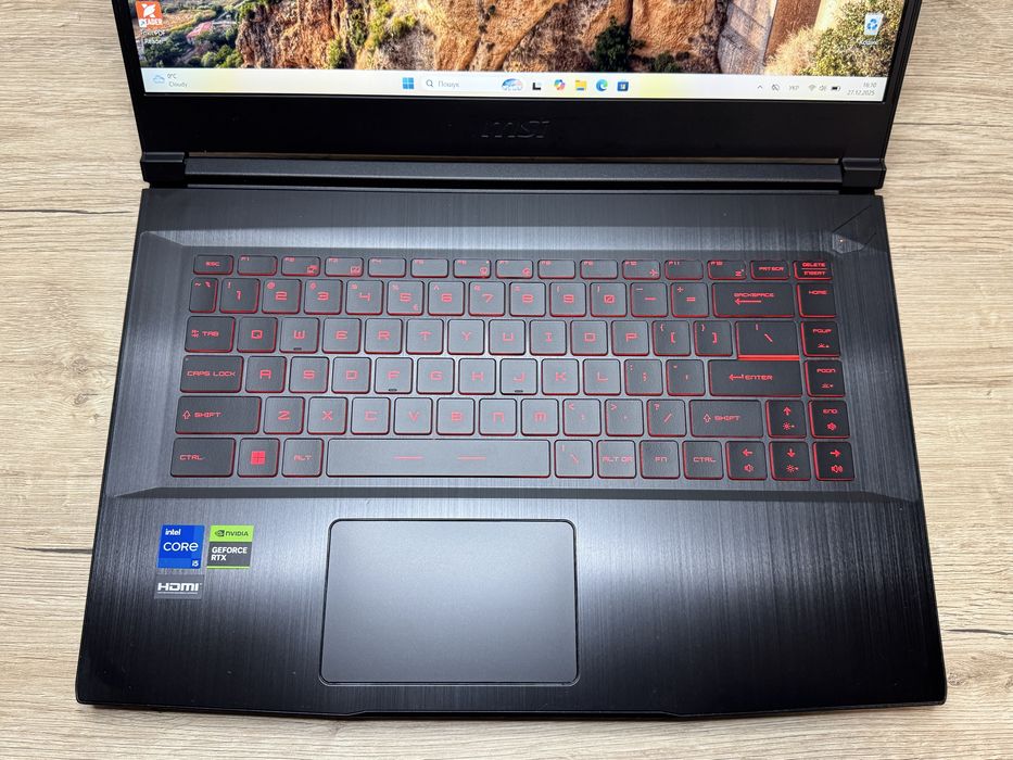 MSI Thin 15 GF63 | 144Hz | Core i5-12450H 8 ядер | RTX 2050