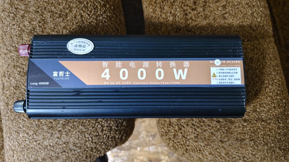 Інвертор 12-220в 4000w (1200w довготривала)