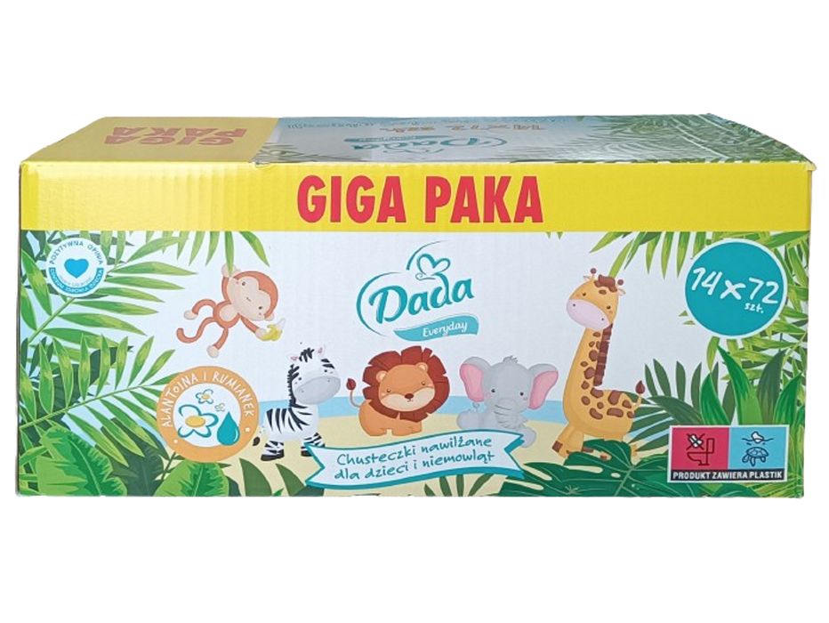 Chusteczki nawilżane Dada Everyday 14x72=1008szt.