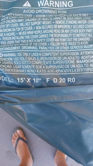 Capa de piscina Intex cor azul escuro