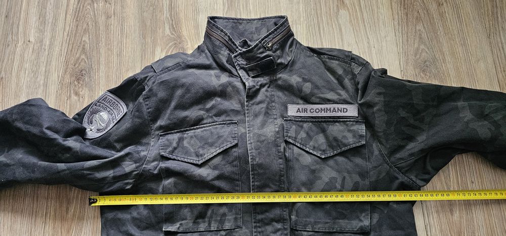 Jack & Jones męska kurtka moro militarna rozmiar L chowany kaptur