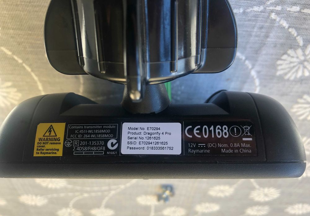 Ekran / Wyświetlacz echosondy Raymarine Dragonfly-4 PRO – stan bdb, DARMOWA WYSYŁKA