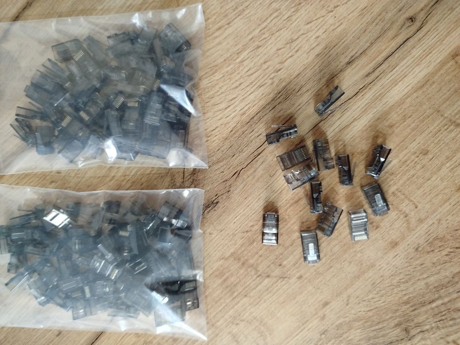 Сквозные Джеки 50 шт/упаковка , rj45 цветные, для витой пары