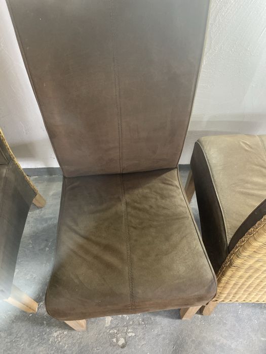 4 Krzesla do kuchni lub jadalni ratanowe wolfmöbel