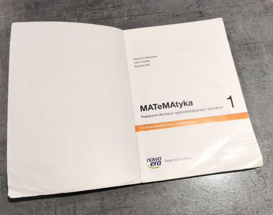 Podręcznik Matematyka 1