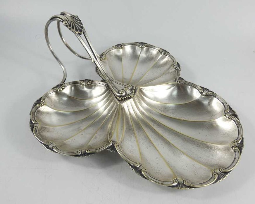 PATERA srebrzona WMF SECESJA koszyk liść
