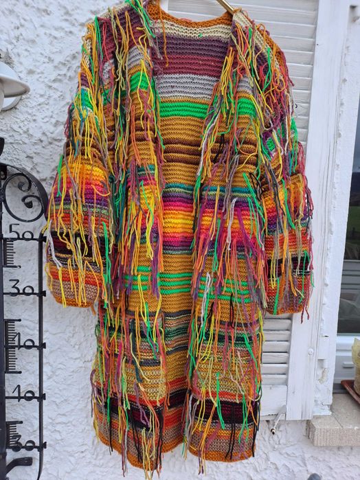 Kardigan z frędzlami      HandMade