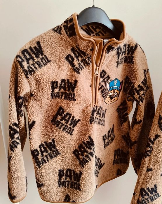 Komplet polarowy bluza i spodnie psi patrol h&m 134/140