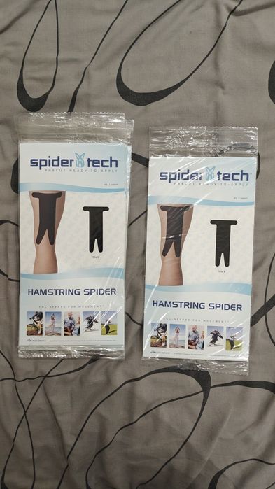 7шт. кинезио тейп пластырь Spidertech Hamstring spider