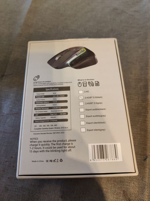 Rato vertical ergonómico RGB