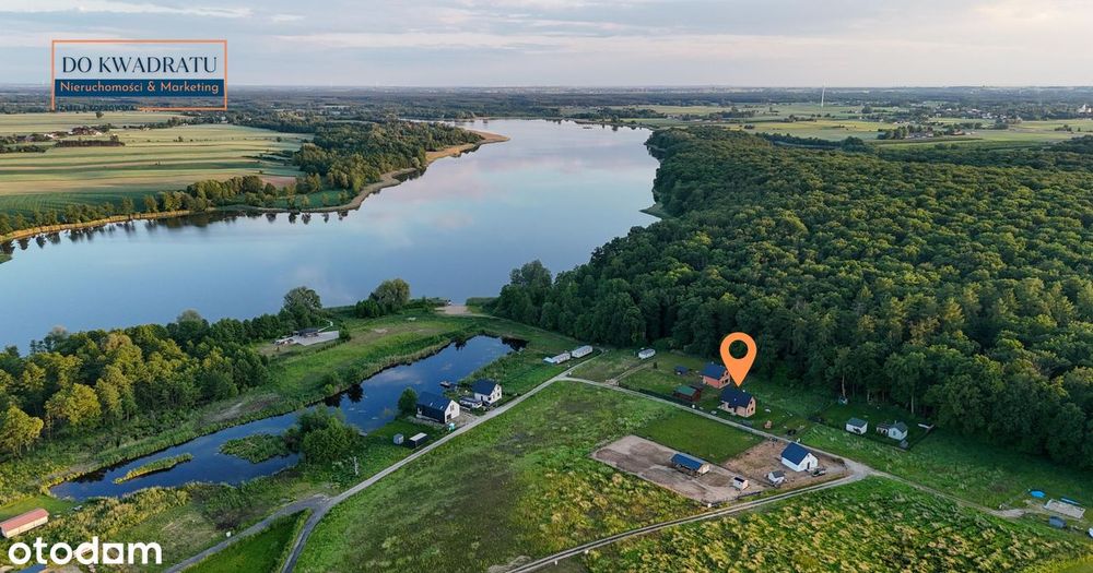 Dom z widokiem na jezioro i dostępem do plaży przy lesie