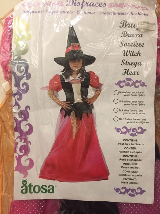 Vestido de Fantasia de Bruxa