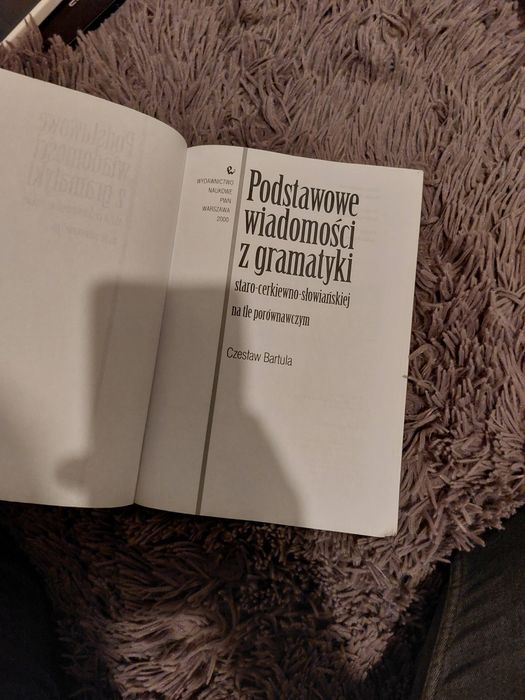 Podstawowe wiadomości z gramatyki staro-cerkiewno-slowianiskiej na tle
