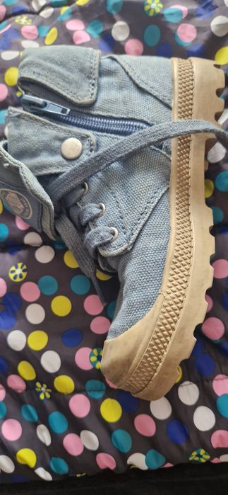 Tenis bota azuis palladium