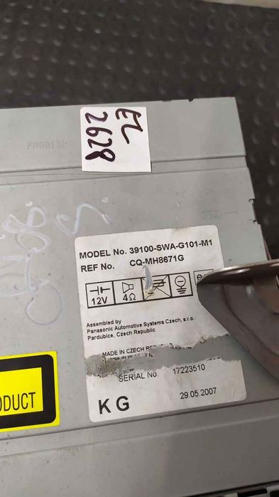 Honda CR-V 06-13 магнітола  EL2628 39100SWAG101M1