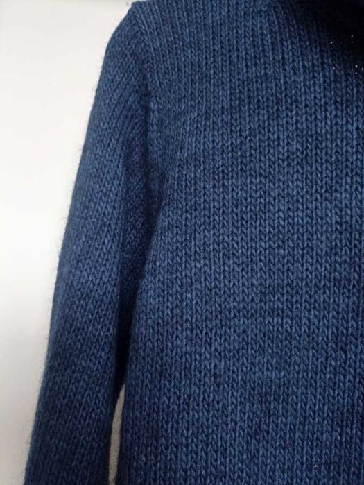 Granatowy sweter gold Carnaby's wełna alpaka