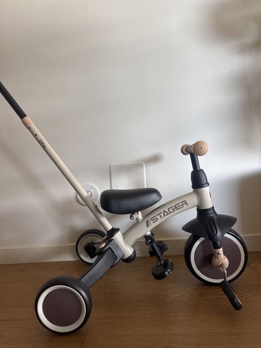 Triciclo QPlay Stager 3 em 1 Dobrável – Novo, Nunca Usado