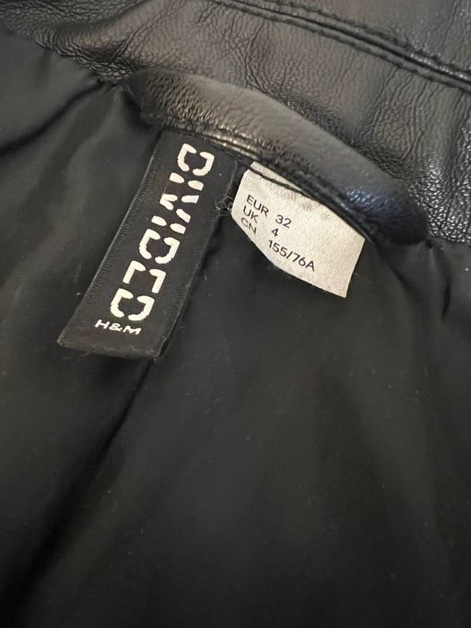 Ramoneska / kurtka skórzana czarna | H&M