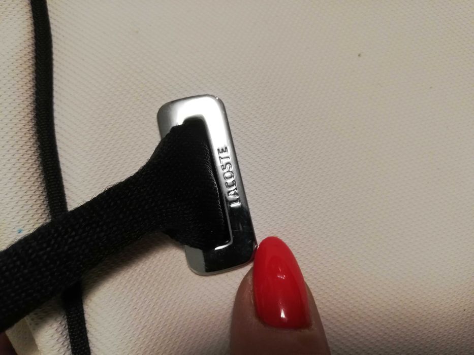 torebka Lacoste kremowa Lacosta handbag